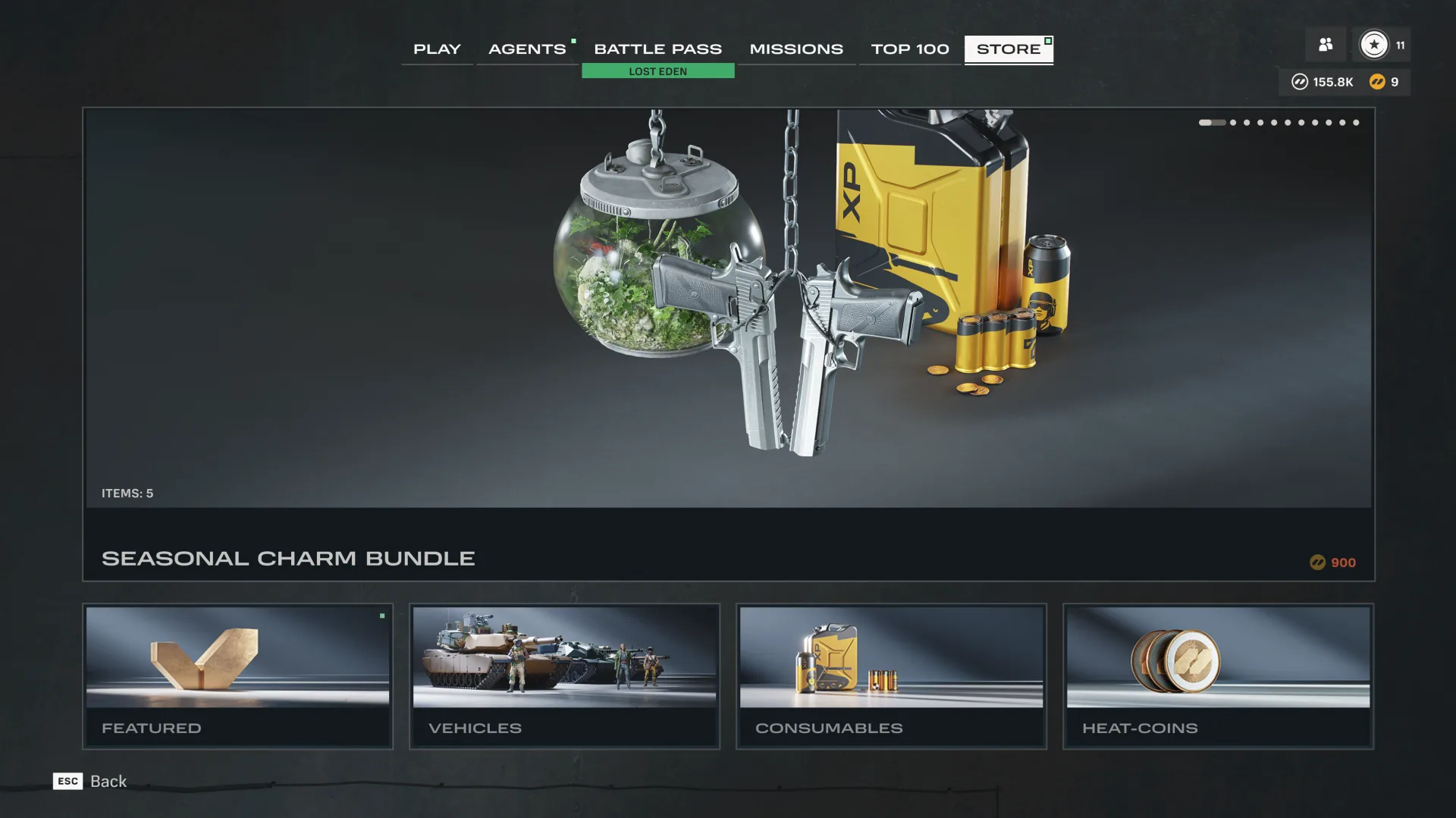 A screenshot of the in-game Store's Featured view, showing a selection of purchasable bundles arranged in a grid.