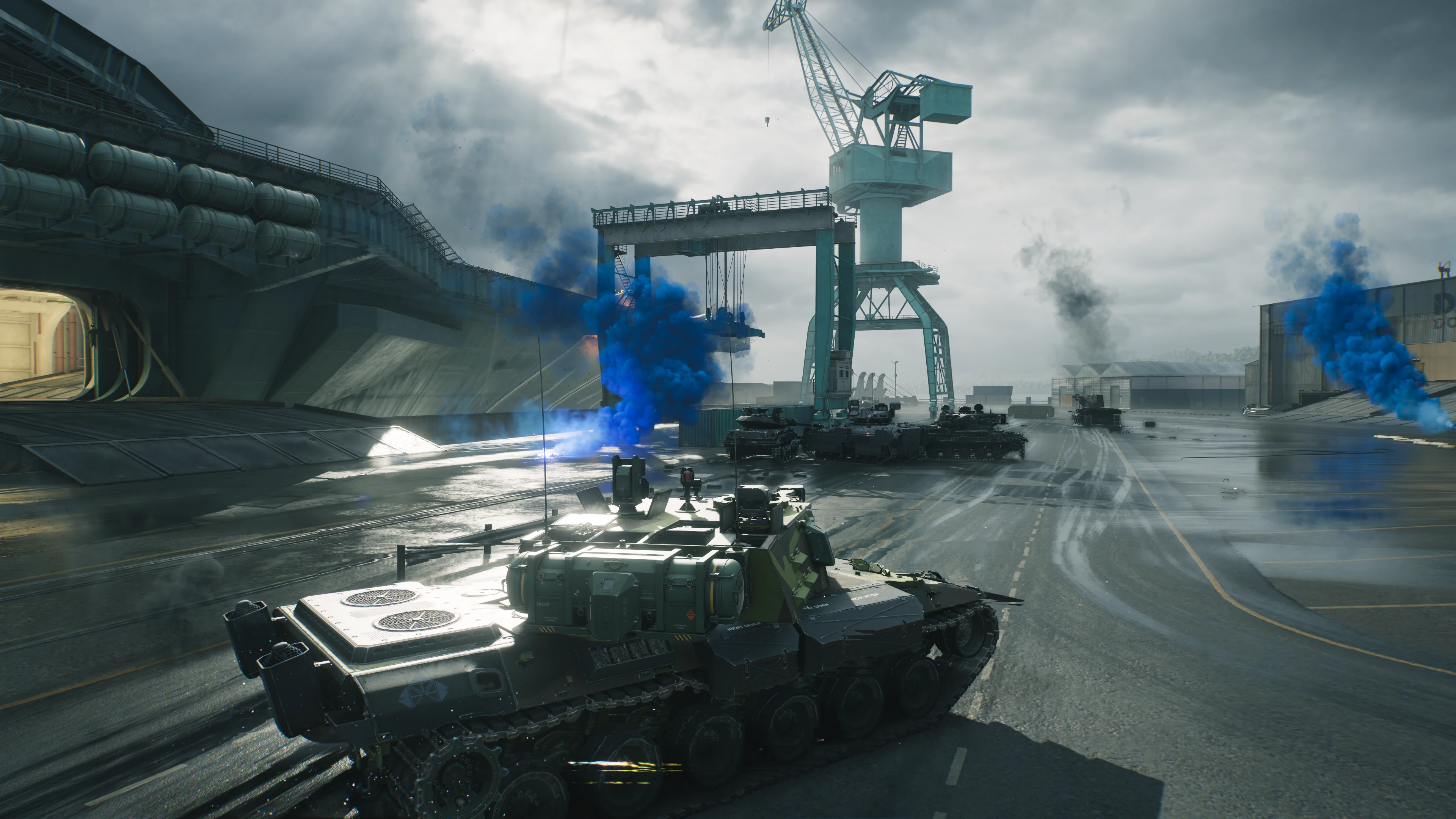 Vehicle modules and equipment screen in HEAT