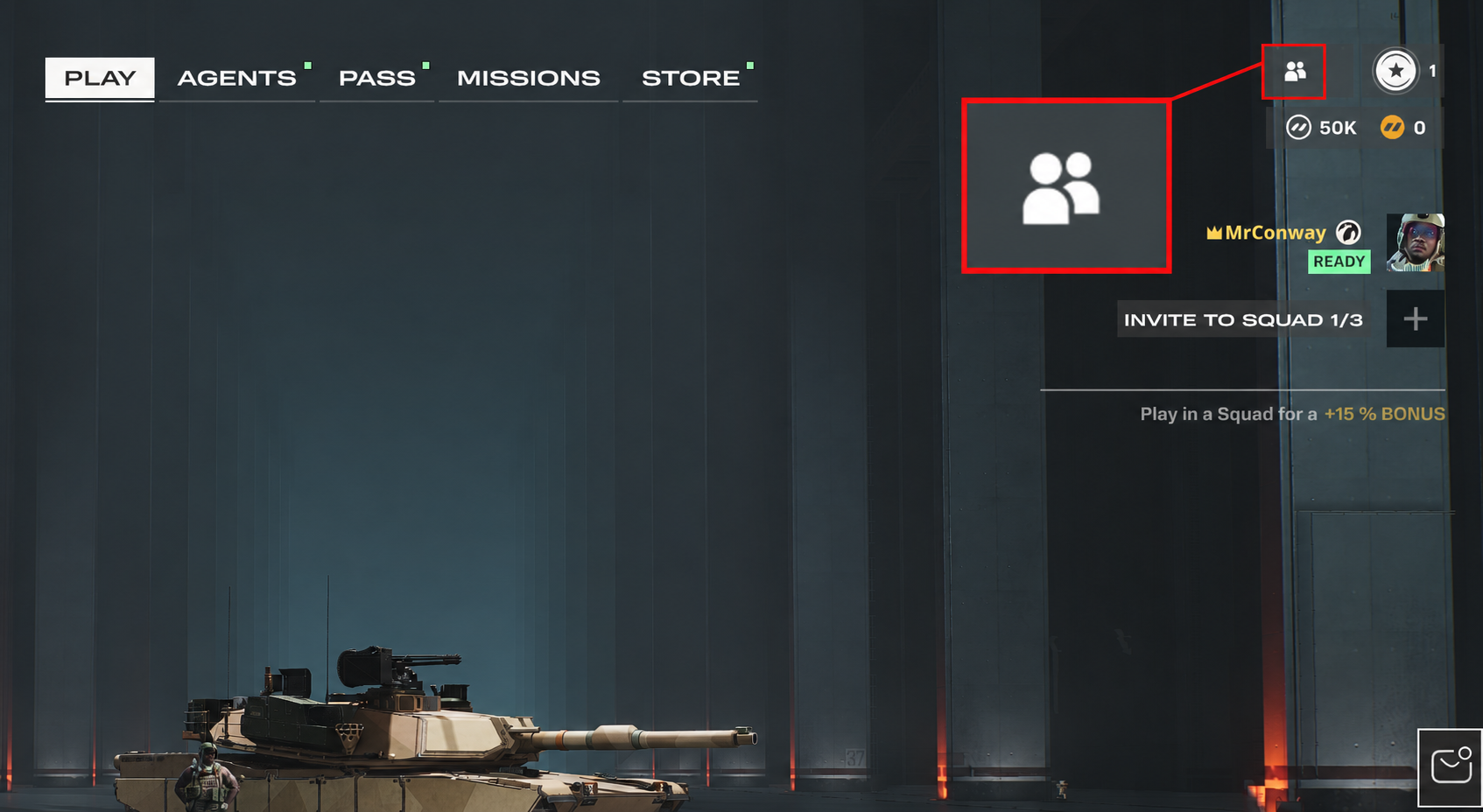 HEAT Garage with Friends panel icon highlighted in top-right corner