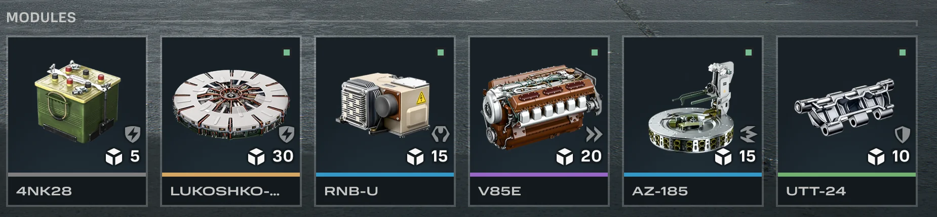 T-72SH module build screen