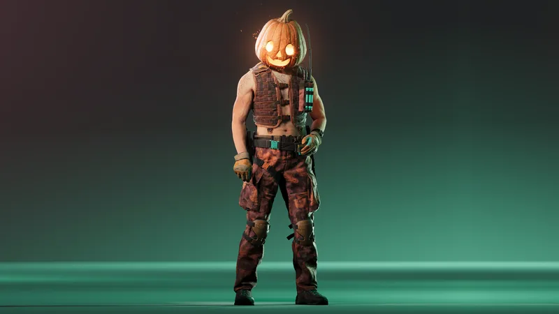 Gambit wearing the Pumpkin Head